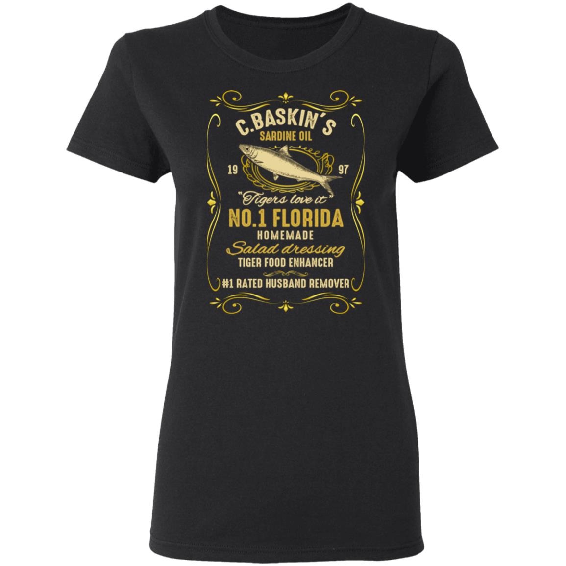 C Baskin Oil Shirt, Black, Ladies T-Shirt