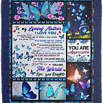 To My Loving Mother I Love You For All The Time You Picked Me Up From Daughter Fleece - Premium Sherpa Blanket, White, Cozy Plush Fleece Blanket - 50x60