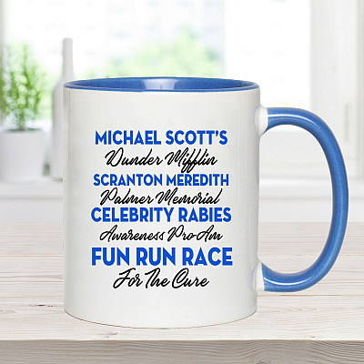 Alternative view of Celebrity Rabies Awareness Pro-Am Fun Run Race For The Cure Ceramic Accent Mug