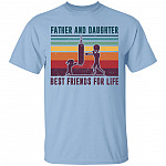 Father And Daughter Best Friends For Life T-Shirt - Funny Dad Boxing Shirt, Light Blue, Unisex T-Shirt