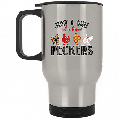 14 oz. Silver Travel Mug