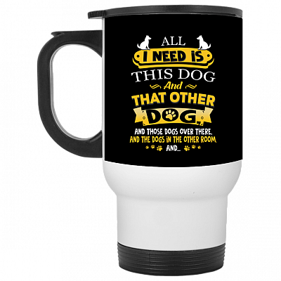 14 oz. White Travel Mug