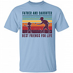 Father And Daughter Best Friends For Life T-Shirt - Funny Dad Baseball Shirt, Light Blue, Unisex T-Shirt