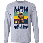 It's Not a Dad Bod It's a Father Figure Father's Day Hoodie - Sweatshirt - Long Sleeve Shirt, Sport Grey, Long Sleeve It's Not a Dad Bod It's a Father Figure Father's Day Hoodie - Sweatshirt - Long Sleeve Shirt, Sport Grey, Long Sleeve
