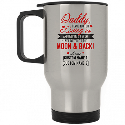 14 oz. Silver Travel Mug