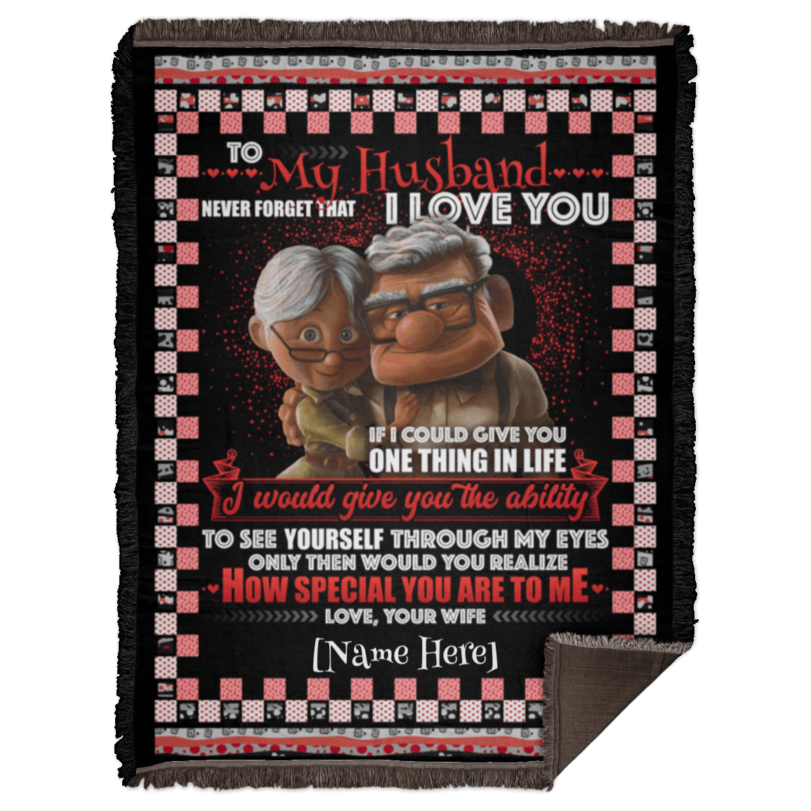 Personalized To My Husband Never Forget That I Love You Your Wife Fleece Blanket – Premium Sherpa Blanket, White, Woven Blanket - 60x80 Personalized To My Husband Never Forget That I Love You Your Wife Fleece Blanket – Premium Sherpa Blanket, White, Woven Blanket - 60x80
