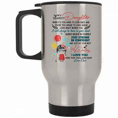 14 oz. Silver Travel Mug