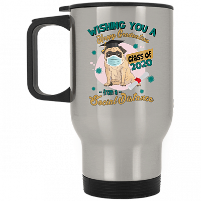14 oz. Silver Travel Mug