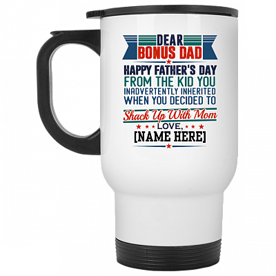 14 oz. White Travel Mug