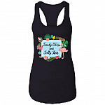 Sandy Toes and Salty Lips Flamingo Cotton Tank Top Tee - Ladies Racerback Tank, Black, Ladies Racerback Tank Sandy Toes and Salty Lips Flamingo Cotton Tank Top Tee - Ladies Racerback Tank, Black, Ladies Racerback Tank