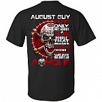 August Guy I've Only Met About 3 or 4 People - I'm Just an Ashole Print on Back Only - Plain Front T-Shirt, Black, Unisex T-Shirt
