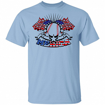 4th of July Women Baseball Graphic American Flag Summer Short T-Shirt - Fourth of July T- Shirt Old Navy, Light Blue, Unisex T-Shirt