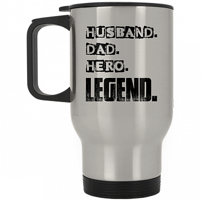 14 oz. Silver Travel Mug