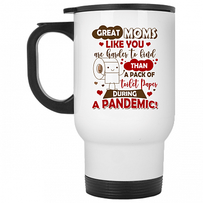 14 oz. White Travel Mug