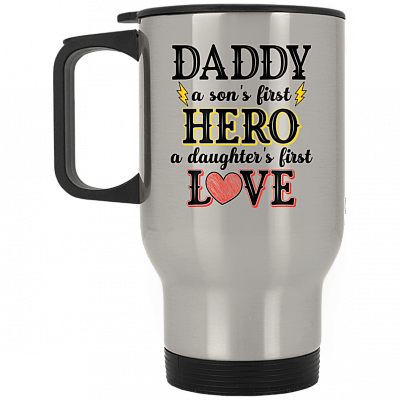 14 oz. Silver Travel Mug