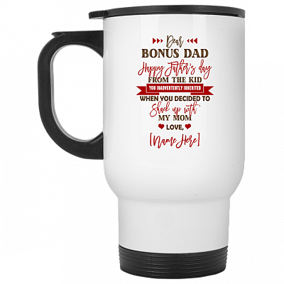 14 oz. White Travel Mug