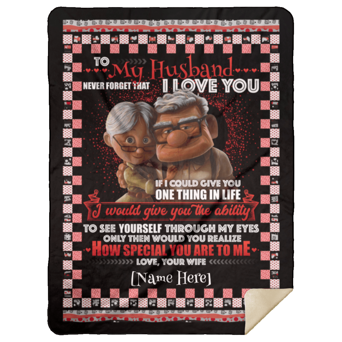 Personalized To My Husband Never Forget That I Love You Your Wife Fleece Blanket – Premium Sherpa Blanket, White, Premium Mink Sherpa Blanket - 60x80 Personalized To My Husband Never Forget That I Love You Your Wife Fleece Blanket – Premium Sherpa Blanket, White, Premium Mink Sherpa Blanket - 60x80