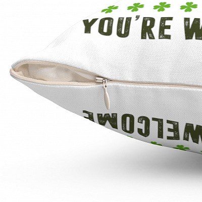 Alternative view of Dear Dad You're So Lucky To Have Me As Your Daughter You're Welcome Throw Pillow - Decorative Pillow