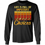 Golf Life Choices Hoodie, Black, Long Sleeve