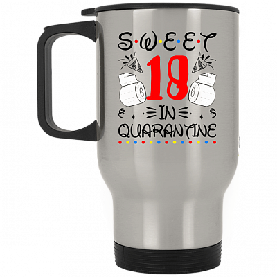 14 oz. Silver Travel Mug