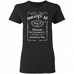 June Girl Birthday 2020 Saying Ladies Shirt - Smooth As Tennessee Whiskey Sweet As Strawberry Wine Meme Shirt, Black, Ladies T-Shirt