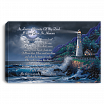 For Dad If Roses Grow In Heaven From Daughter Gallery Wrapped Framed Canvas Prints - Unframed Poster, White, 0.75'' Framed Canvas