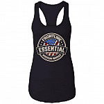Frontline Essential Patriotically Correct American Worker Cotton Tank Top Tee - Ladies Racerback Tank, Black, Ladies Racerback Tank Frontline Essential Patriotically Correct American Worker Cotton Tank Top Tee - Ladies Racerback Tank, Black, Ladies Racerback Tank