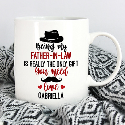 Alternative view of Personalized Being My Father In Law Is Really The Only Gift You Need Father In Law Gift Coffee Mug
