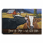 You And Me We Got This Gallery Wrapped Framed Canvas Prints - Unframed Poster - Home Decor Wall Art, White, 0.75'' Framed Canvas