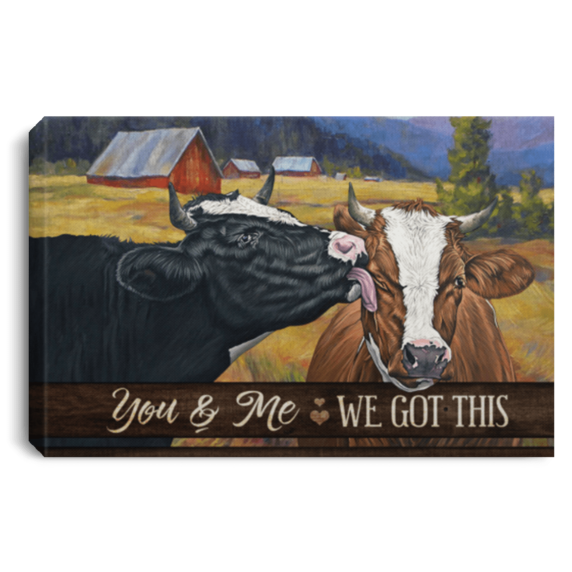 You And Me We Got This Gallery Wrapped Framed Canvas Prints - Unframed Poster - Home Decor Wall Art, White, 0.75'' Framed Canvas