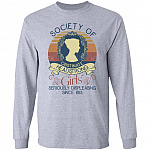 Society Of Obstinate Headstrong Girls Displeasing People Since 1813 Vintage Hoodie - Long Sleeve - Sweatshirt, Sport Grey, Long Sleeve