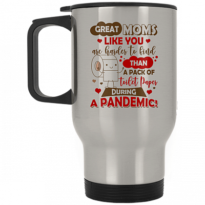 14 oz. Silver Travel Mug