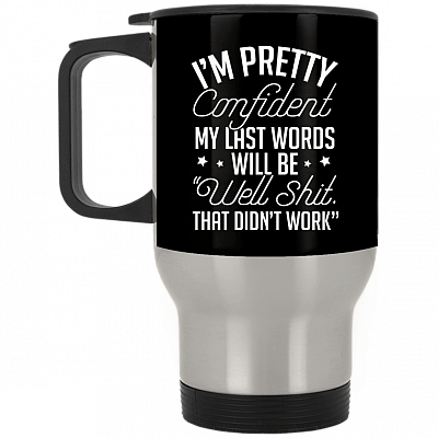 14 oz. Silver Travel Mug