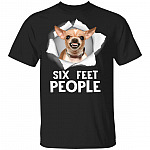 Dachshund 6 Feet Back People Funny Distance Social T-shirt, Black, Unisex T-Shirt Dachshund 6 Feet Back People Funny Distance Social T-shirt, Black, Unisex T-Shirt