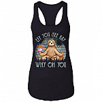 Sloth Zen Eff You See Kay Why Oh You Galaxy Vintage Tank Top Tee - Ladies Racerback Tank, Black, Ladies Racerback Tank Sloth Zen Eff You See Kay Why Oh You Galaxy Vintage Tank Top Tee - Ladies Racerback Tank, Black, Ladies Racerback Tank