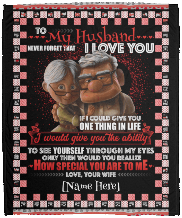 Personalized To My Husband Never Forget That I Love You Your Wife Fleece Blanket – Premium Sherpa Blanket, White, Cozy Plush Fleece Blanket - 50x60 Personalized To My Husband Never Forget That I Love You Your Wife Fleece Blanket – Premium Sherpa Blanket, White, Cozy Plush Fleece Blanket - 50x60