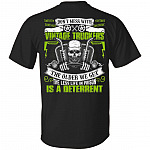 Don't Mess With Vintage Truckers The Older We Get The Less Life In Prison Is A Deterrent Print On Back T-Shirt, Black, Unisex T-Shirt