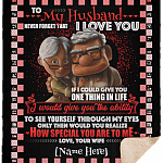 Personalized To My Husband Never Forget That I Love You Your Wife Fleece Blanket – Premium Sherpa Blanket, White, Sherpa Blanket - 50x60 Personalized To My Husband Never Forget That I Love You Your Wife Fleece Blanket – Premium Sherpa Blanket, White, Sherpa Blanket - 50x60