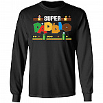 Father's Day Gift Super Daddio Hoodie - Sweatshirt - Long Sleeve Shirt - Funny Gaming Dad Shirt, Black, Long Sleeve Father's Day Gift Super Daddio Hoodie - Sweatshirt - Long Sleeve Shirt - Funny Gaming Dad Shirt, Black, Long Sleeve