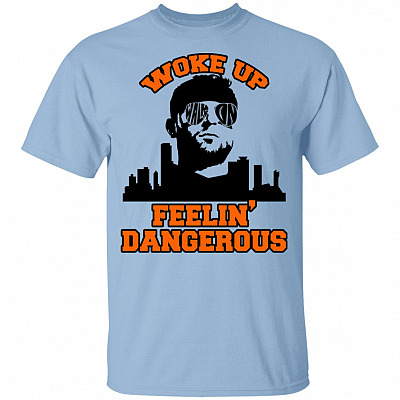 Woke Up Dangerous Cleveland Funny Football Youth T-Shirt - Brownies Needed A Baker, Light Blue, Youth T-Shirt