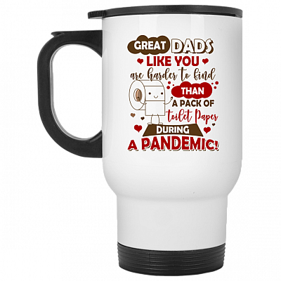 14 oz. White Travel Mug