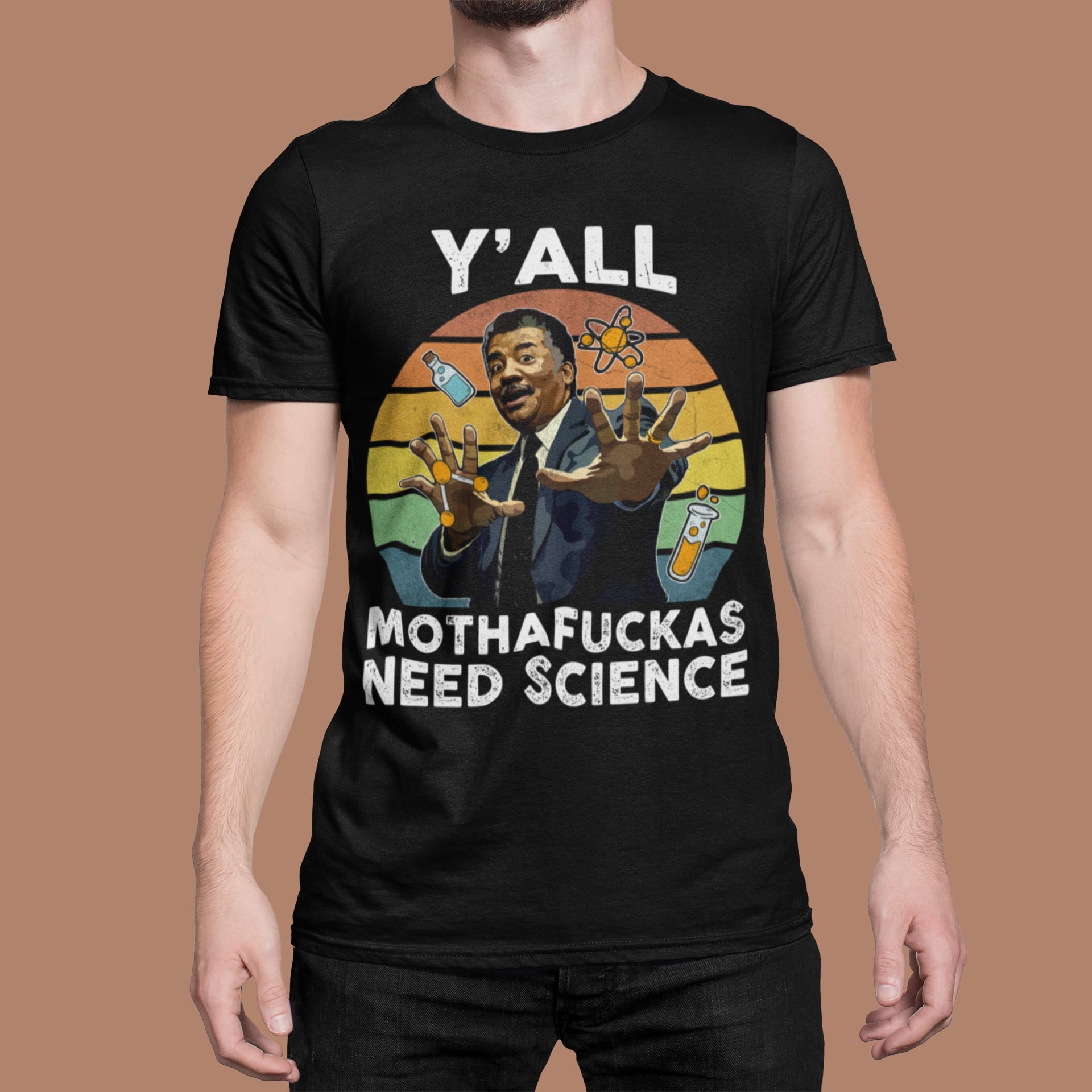 Yall Motha-fuckas Need Science Vintage Retro Funny Astro TShirt