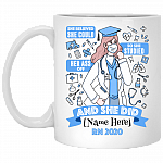 Personalized Nurse Graduation Mug She Believed She Could So She Studied Her Ass Off And She Did Coffee Mug, White, 11 oz. White Mug Personalized Nurse Graduation Mug She Believed She Could So She Studied Her Ass Off And She Did Coffee Mug, White, 11 oz. White Mug