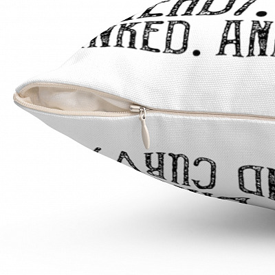 Alternative view of Nerdy Dirty Inked Tattoo Girl Book Lovers Throw Pillow - Decorative Pillow - Indoor Outdoor Cushion