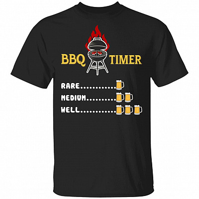 BBQ Time Shirt - Funny BBQ Shirt, Black, Unisex T-Shirt