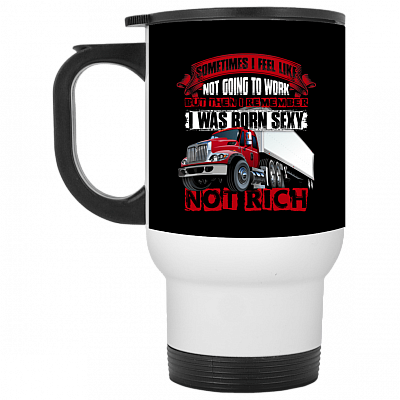 14 oz. White Travel Mug