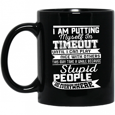 11 oz. Black Mug