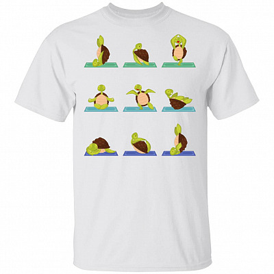 Turtle Yoga - Yoga Shirt for Women T-Shirt, White, Unisex T-Shirt