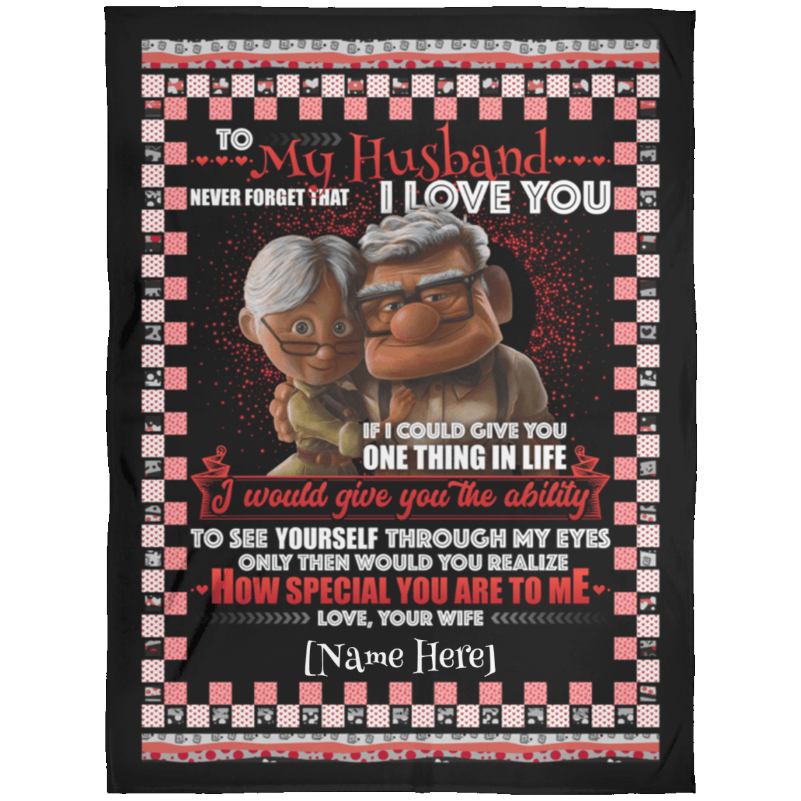 Personalized To My Husband Never Forget That I Love You Your Wife Fleece Blanket – Premium Sherpa Blanket, White, Arctic Fleece Blanket - 60x80 Personalized To My Husband Never Forget That I Love You Your Wife Fleece Blanket – Premium Sherpa Blanket, White, Arctic Fleece Blanket - 60x80