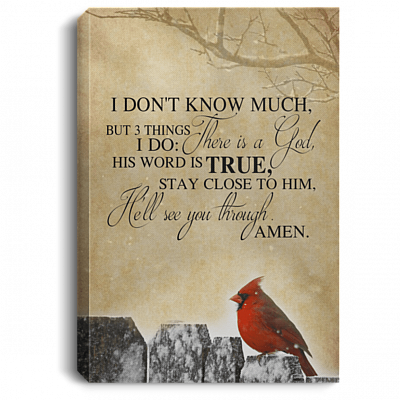 There Is a God His Word Is True Gallery Wrapped Framed Canvas Prints - Unframed Poster - Home Decor Wall Art, White, 0.75'' Framed Canvas